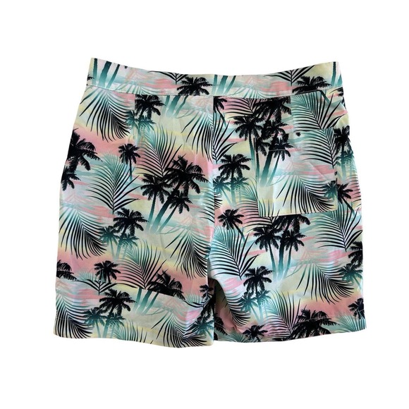 Argyle Grant Men Palm Tree Lined Swim Trunks Sz 30 - Picture 4 of 5